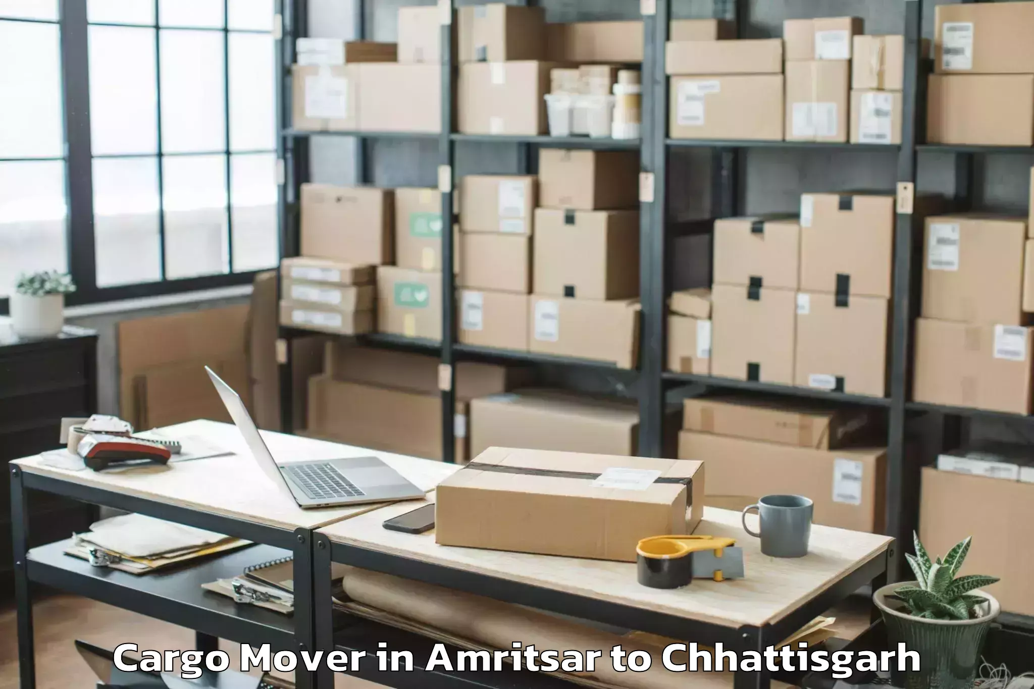 Affordable Amritsar to Jashpur Cargo Mover